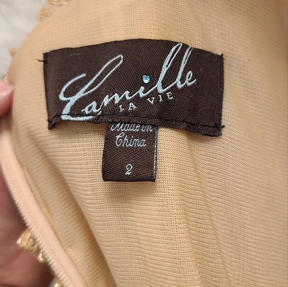 Camille La Vie size 2 evening gown bridesmaid dress EUC - Picture 3 of 6